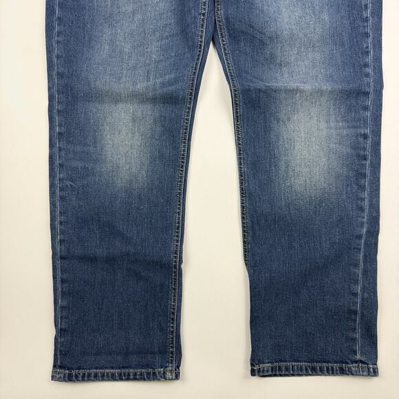 Levis 541 Athletic Taper Leg Denim Blue Jeans Tag 36x30 (37x28.5) Cotton Stretch - Picture 4 of 9